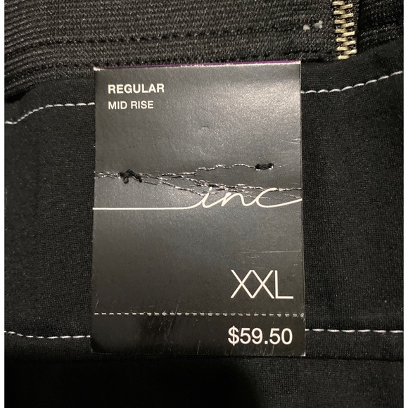 INC International Concepts Black Zip Front Mini-Skirt - Picture 6 of 8